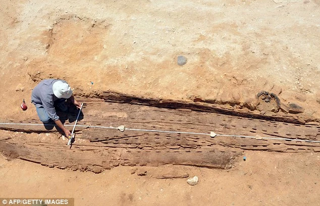 A 5,000-year-old wooden boat used by the pharaohs is discovered by French archaeologists